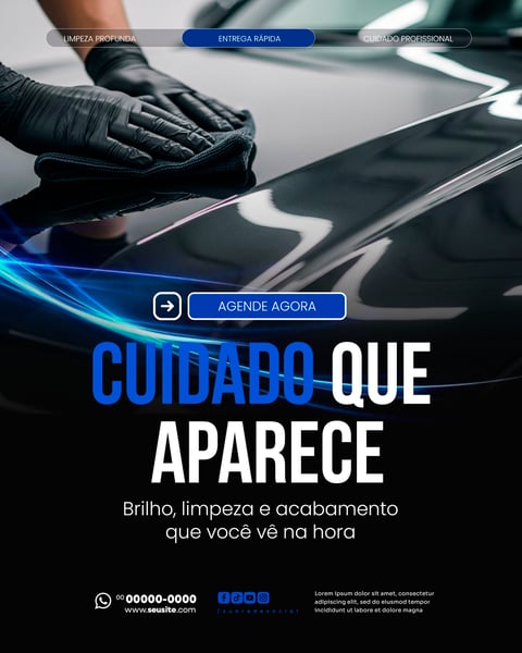 Lava Jato Social Media PSD Editável 5