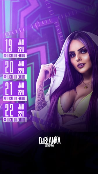 FLYER ARTISTA AGENDA DE SHOWS DJ STORIES