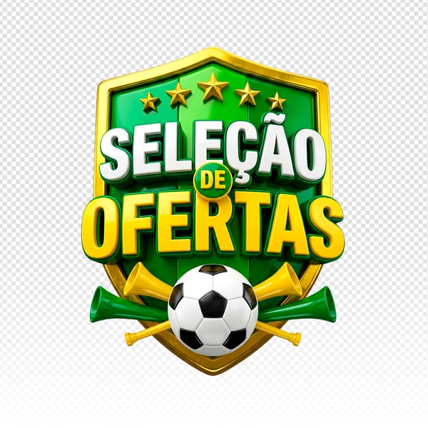 SELO 3D BRASIL SELEÇÃO DE OFERTAS