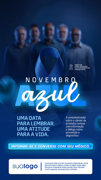 NOVEMBRO AZUL MÊS DE COMBATE AO CÂNCER DE PRÓSTATA SOCIAL MEDIA STORIES PSD EDITÁVEL 8