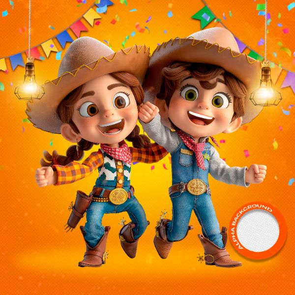 MASCOTES DE FESTA JUNINA MODELO 155