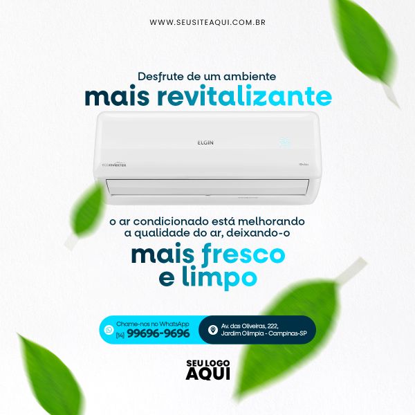 MANUTENÇÃO DE AR CONDICIONADO | SOCIAL MEDIA | PSD EDITÁVEL
