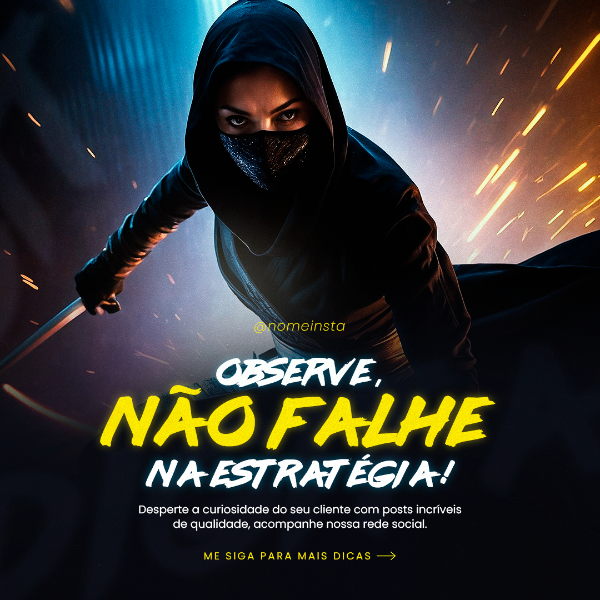 OBSERVE NÃO FALHE NA ESTRATÉGIA DO MARKETING SOCIAL MEDIA POST INSTAGRAM