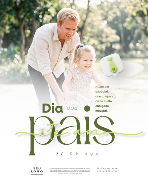 DIA DOS PAIS 09 DE AGOSTO PAPAI SOCIAL MEDIA PSD EDITÁVEL 2