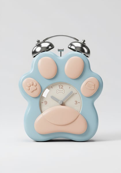 UM RELÓGIO DESPERTADOR PET 1