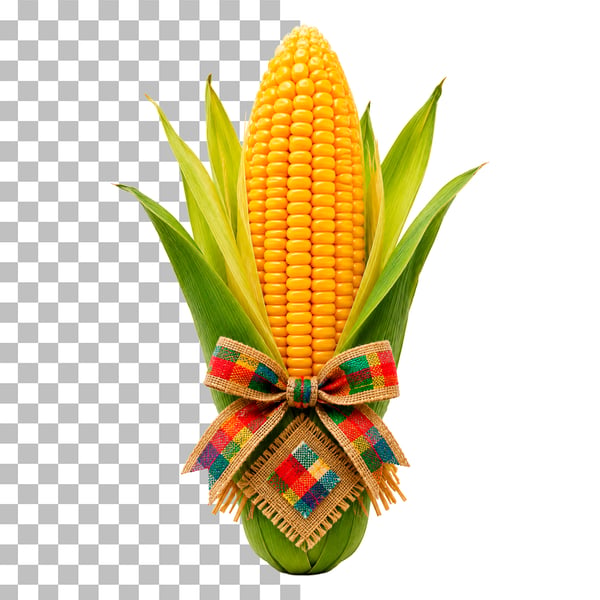 ESPIGA DE MILHO DECORADO SÃO JOÃO PSD EDITÁVEL