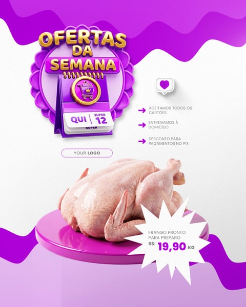SEMANA DE OFERTAS PROMOÇÃO VAREJO E COMÉRCIO SOCIAL MEDIA PSD EDITÁVEL 5