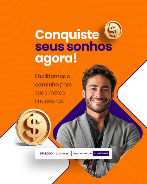 SOCIAL MEDIA - LOJA DE EMPRESTIMO - CONQUISTE SEUS SONHOS AGORA