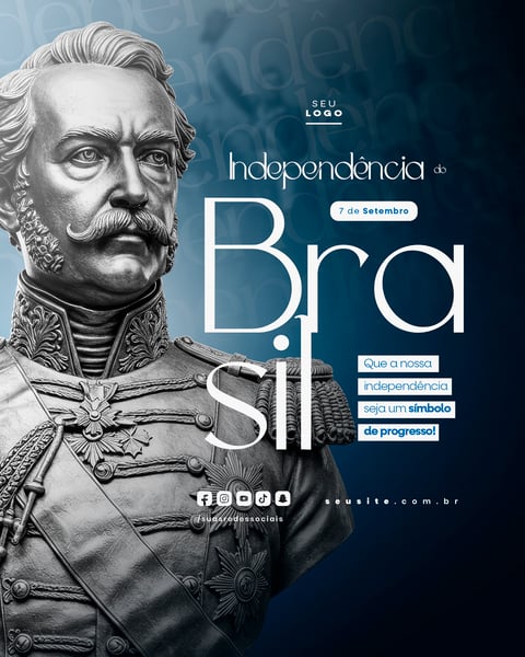 INDEPENDÊNCIA DO BRASIL 7 DE SETEMBRO FEED SOCIAL MEDIA EDITÁVEL