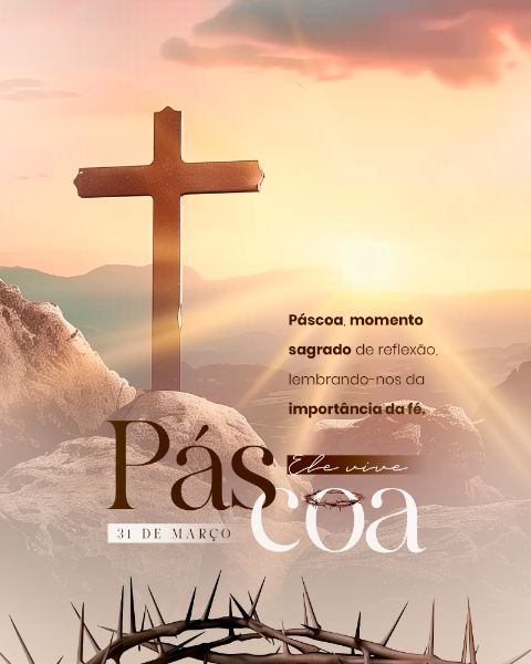 PÁSCOA SOCIAL MEDIA POST FEED VERTICAL