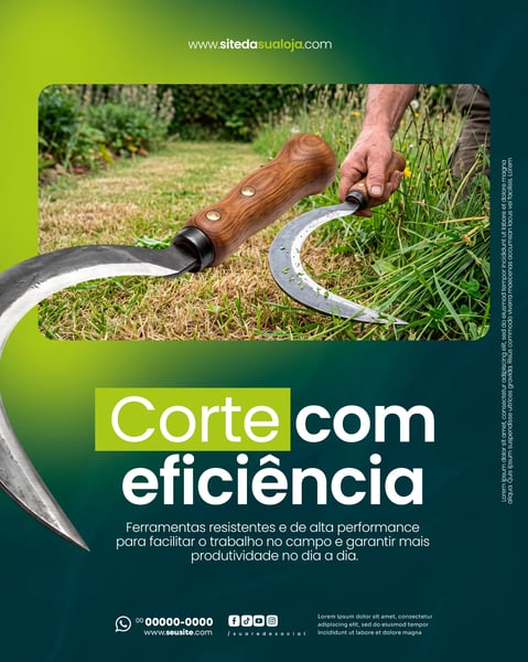 LOJA DE PRODUTOS AGROPECUÁRIOS SOCIAL MEDIA PSD EDITÁVEL 2