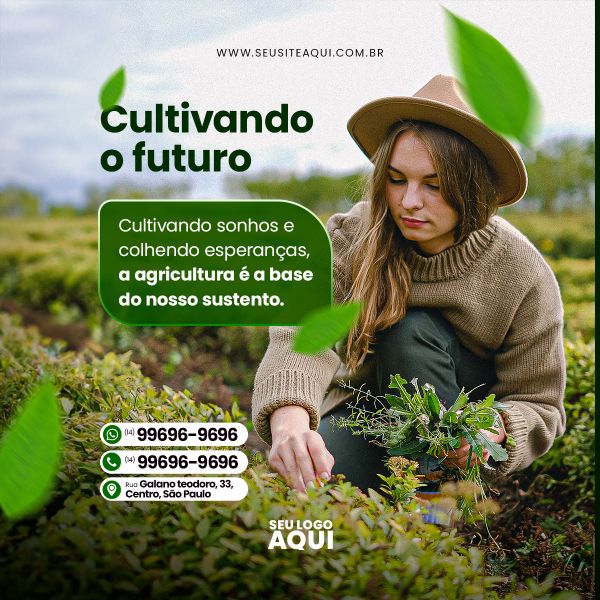 AGRONEGÓCIO, AGRICULTURA, AGROPECUÁRIA - SOCIAL MEDIA | PSD EDITÁVEL