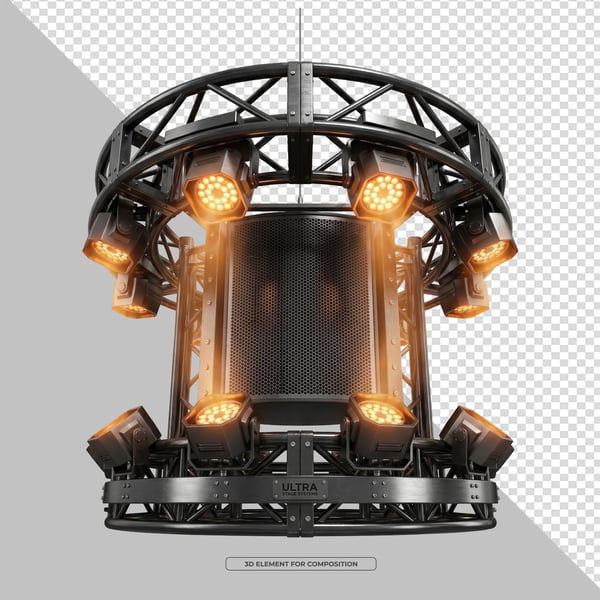 ELEMENTO 3D PNG ESTRUTURA DE PALCO