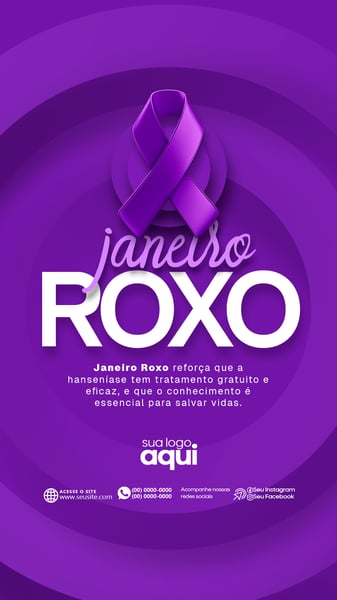SOCIAL MEDIA CAMPANHA JANEIRO ROXO STORY 1