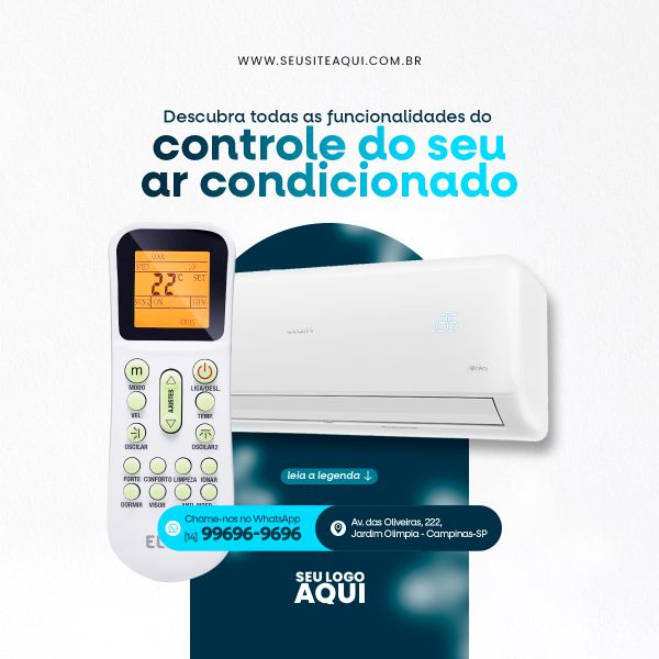 MANUTENÇÃO DE AR CONDICIONADO | SOCIAL MEDIA | PSD EDITÁVEL