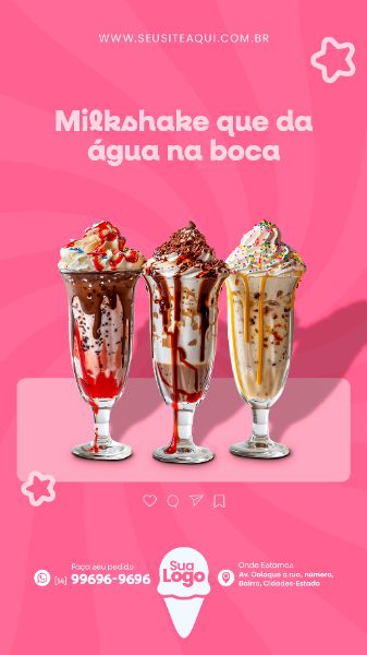 STORY - SORVETERIA - SORVETE | SOCIAL MEDIA | PSD EDITÁVEL
