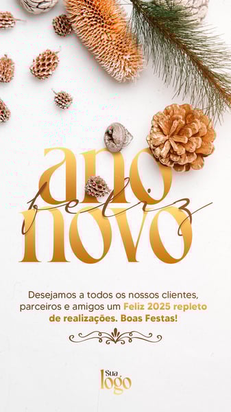 EQE SOCIAL MEDIA FELIZ ANO NOVO STORY DESEJAMOS A TODOS OS NOSSOS CLIENTES E AMIGOS UM FELIZ 2025 REPLETO DE REALIZAÇÕES