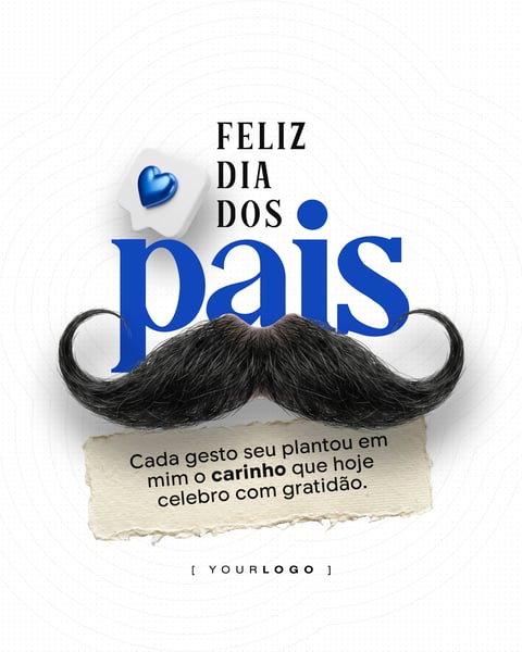 FELIZ DIA DOS PAIS GRATIDÃO SOCIAL MEDIA PSD EDITÁVEL