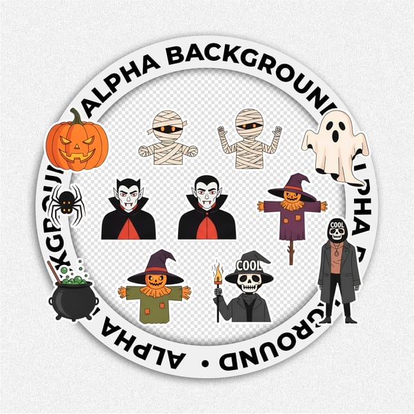 FIGURINHAS STICKERS HALLOWEEN 2