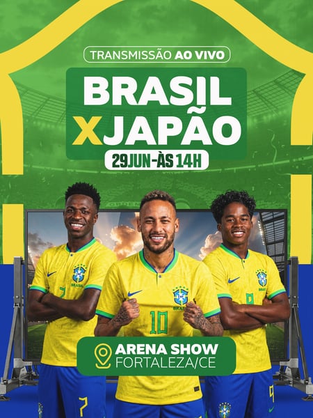 49 FLYER EVENTO TRANSMISSÃO AO VIVO COPA DO MUNDO BRASIL