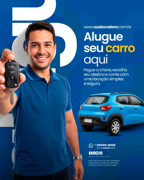 LOCADORA DE VEÍCULOS SOCIAL MEDIA PSD EDITÁVEL 6