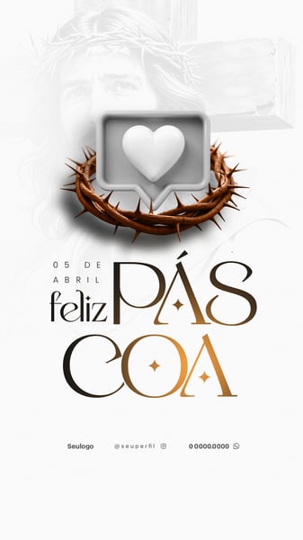 FELIZ PÁSCOA FLYER SOCIAL MEDIA PSD 4