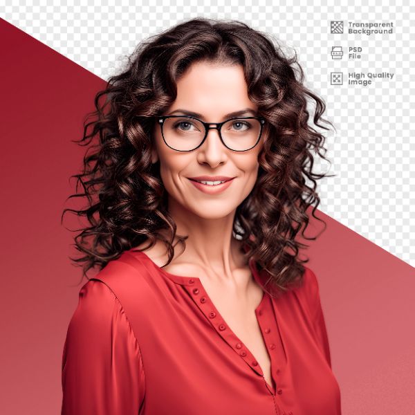 MULHER COM CAMISA VERMELHA