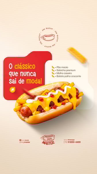 HOT DOG CARDÁPIO LANCHE CACHORRO QUENTE PROMOÇÃO HAMBURGUERIA LANCHONETE PSD EDITÁVEL
