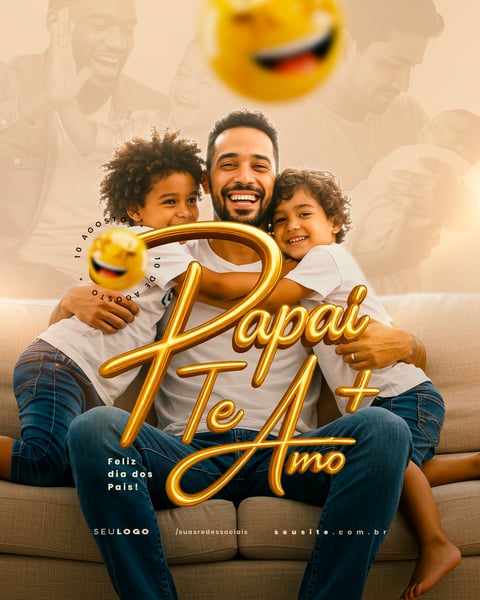 DIA DOS PAIS 10 DE AGOSTO SOCIAL MEDIA PSD EDITÁVEL 10