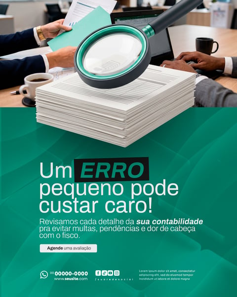 CONTABILIDADE SOCIAL MEDIA PSD EDITÁVEL