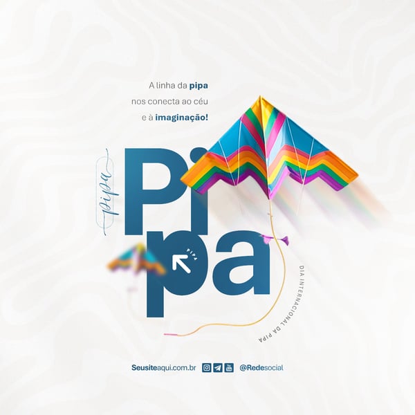 DIA INTERNACIONAL DA PIPA 14 DE JANEIRO DIA DA PIPA SOCIAL MEDIA PSD EDITÁVEL