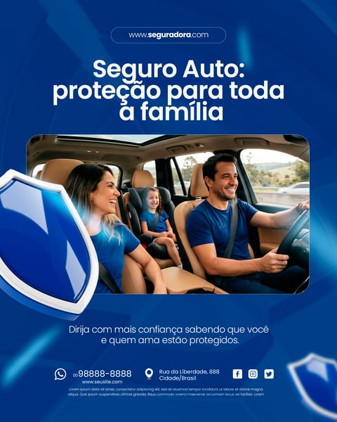 Seguradora Social Media PSD Editável 8