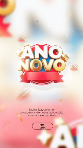 FELIZ ANO NOVO REVEILLON SOCIAL MEDIA PSD EDITÁVEL 134