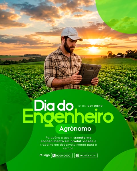SOCIAL MEDIA DIA DO ENGENHEIRO AGRÔNOMO PSD EDITÁVEL 1