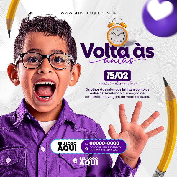 VOLTA ÀS AULAS | MATRÍCULAS ABERTAS | ESCOLA | PSD EDITÁVEL