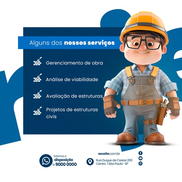 YSR ALGUNS DOS NOSSOS SERVIÇOS - CONSTRUÇÃO CIVIL 