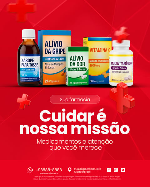 FARMÁCIA E DROGARIA SOCIAL MEDIA PSD EDITÁVEL 6