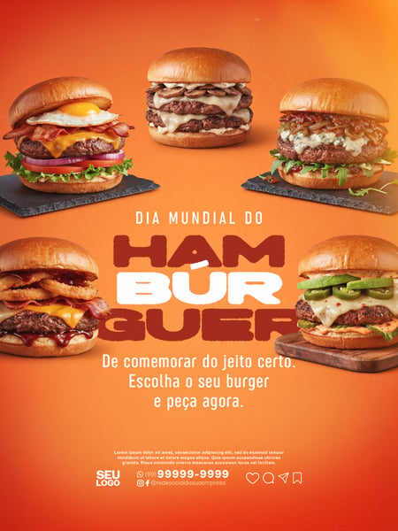 DIA INTERNACIONAL DO HAMBÚRGUER 28 DE MAIO SOCIAL MEDIA PSD EDITÁVEL 08