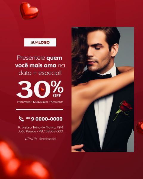 DIA DOS NAMORADOS SOCIAL MEDIA POST FEED VERTICAL