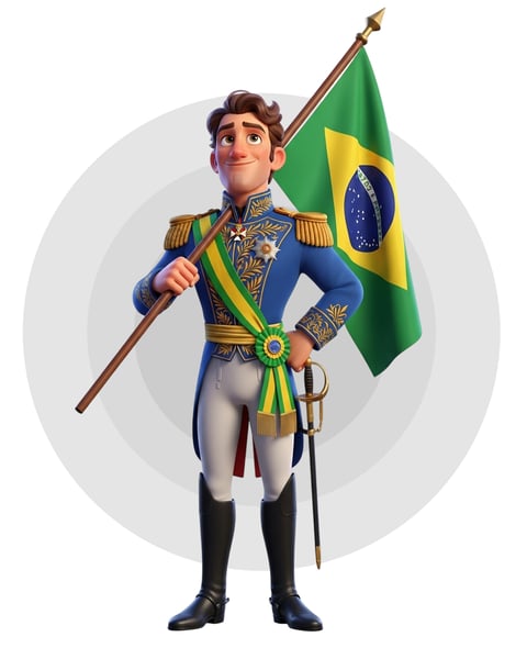 Mascote 7 de setembro independência do Brasil