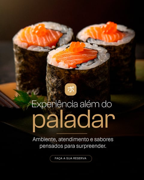 SUSHI BAR EXPERIÊNCIA SOCIAL MEDIA PSD EDITÁVEL