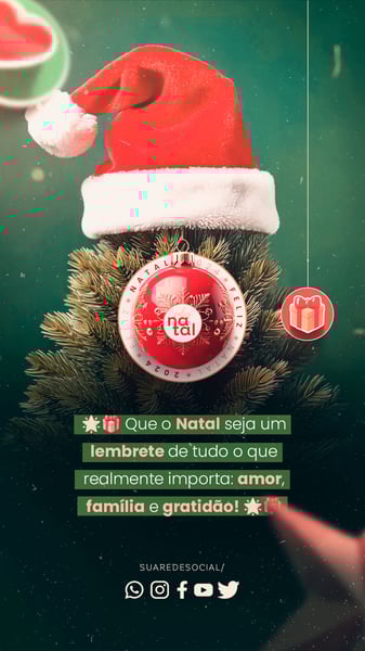 GAQ SOCIAL MEDIA FELIZ NATAL STORY QUE O NATAL SEJA UM LEMBRETE DE TUDO O QUE REALMENTE IMPORTA