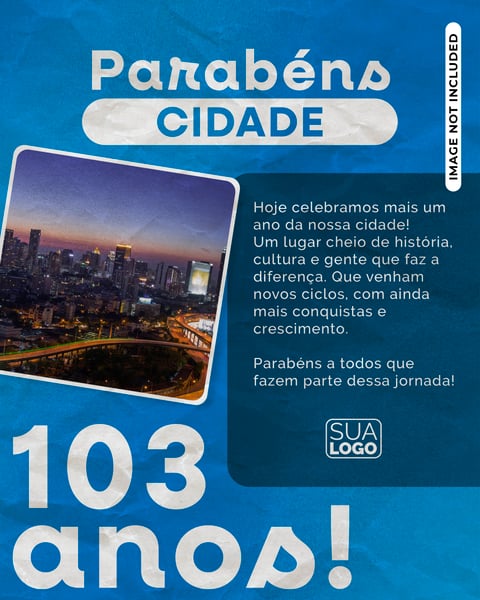 POST REDE SOCIAL CARD ANIVERSARIO DA CIDADE