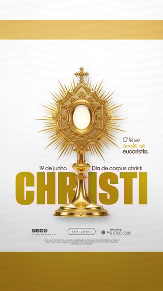 DIA DE CORPUS CHRISTI SOCIAL MEDIA PSD EDITÁVEL