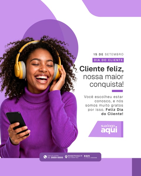 SOCIAL MEDIA DIA DO CLIENTE LOJA DE CELULAR