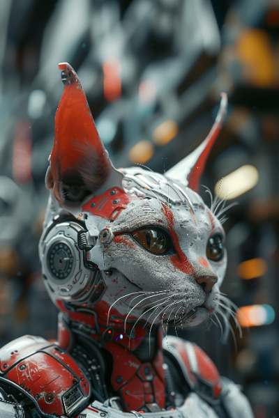 GATO ROBOTICO - FUTURISTA