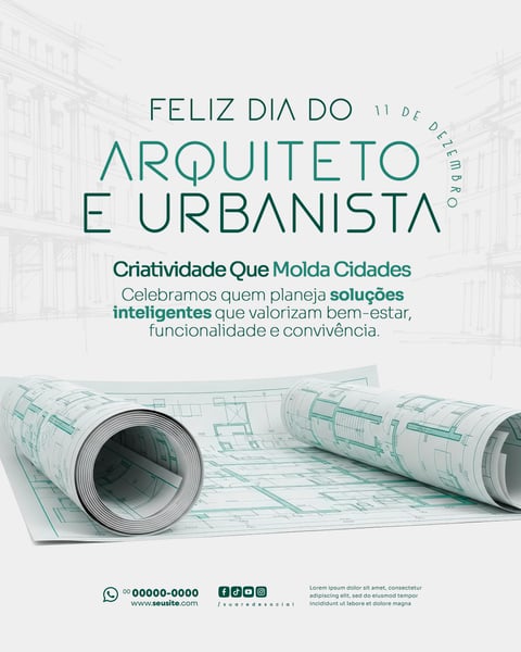 DIA DO ARQUITETO E URBANISTA SOCIAL MEDIA PSD EDITÁVEL (2)