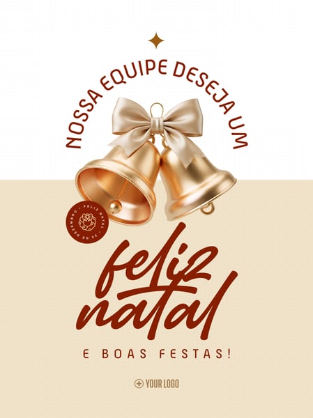 FELIZ NATAL SINOS DOURADOS SOCIAL MEDIA FLYER PSD EDITÁVEL