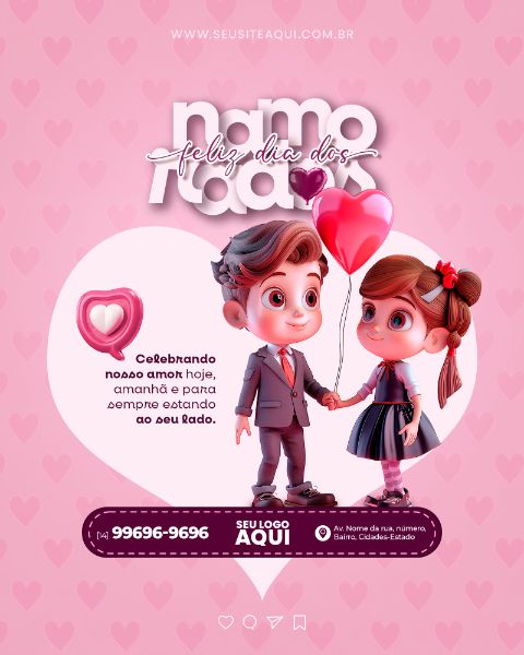 FEED VERTICAL - FELIZ DIA DOS NAMORADOS - VALENTINE'S DAY | SOCIAL MEDIA