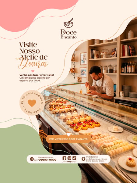 POST FEED DOCERIA CONFEITARIA SOCIAL MEDIA TEMPLATE PSD EDITÁVEL 11